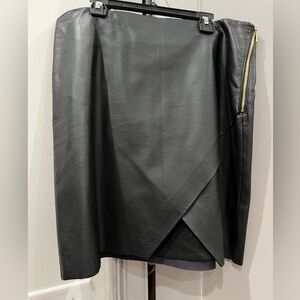 Club Monaco vegan leather black mini skirt, size 8